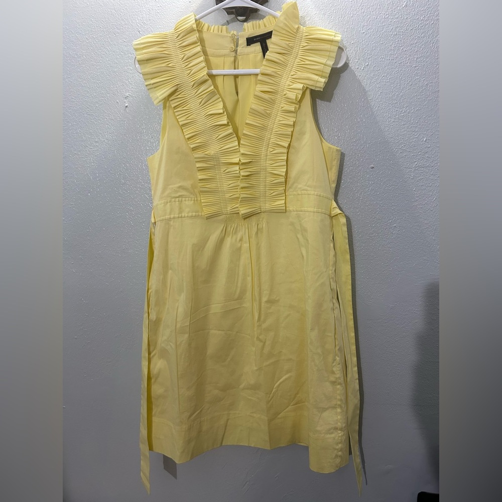 Yellow BCBG MAXAZRIA Size Small midi dress